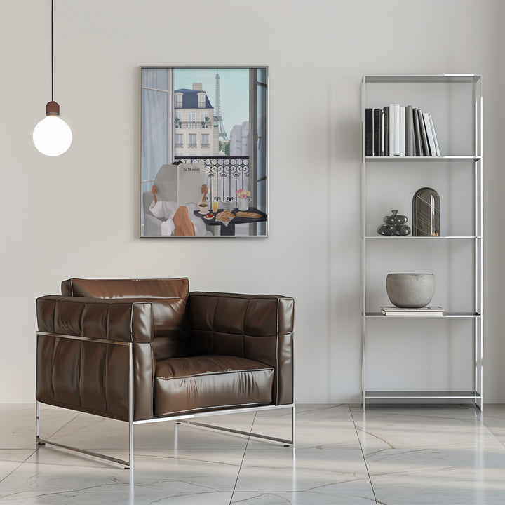 "Paris Balcony" Framed Textured Wall Art