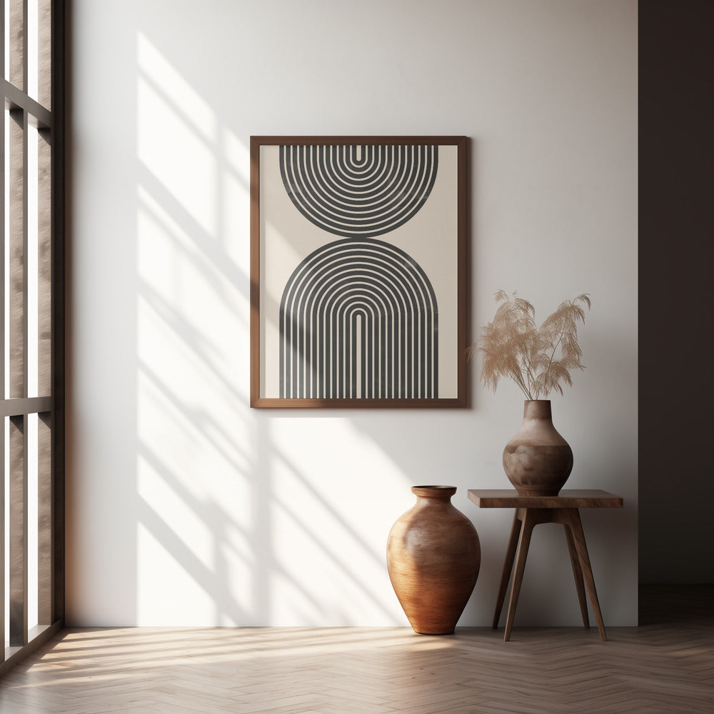 "Black Arch Line Art" Wall Art