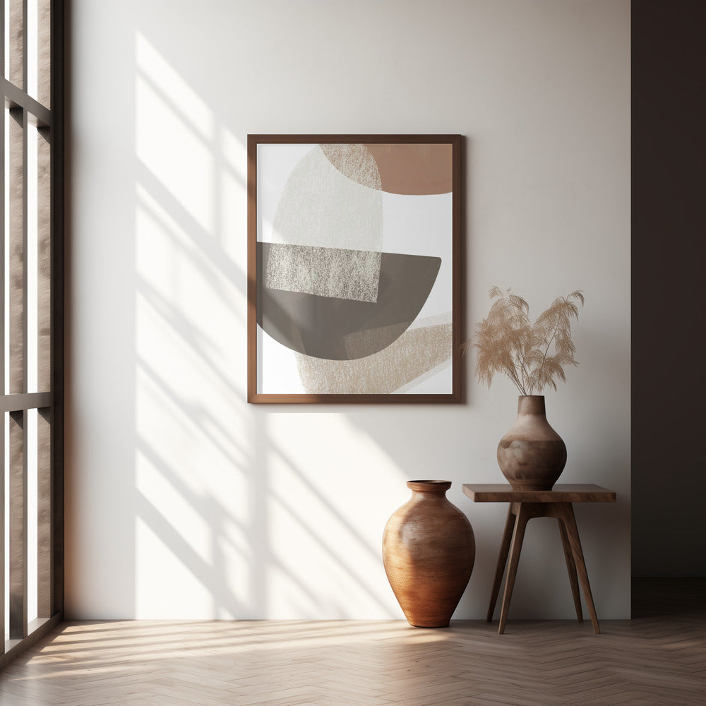 "Earth Tone Geometric" Wall Art