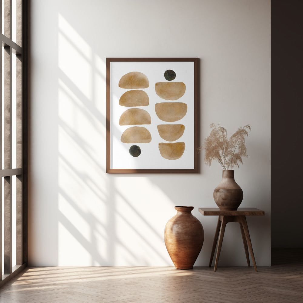 "Geometric Brush" Wall Art