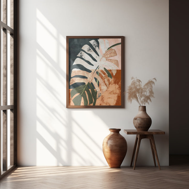 "Into the jungle" Framed Textured Wall Art