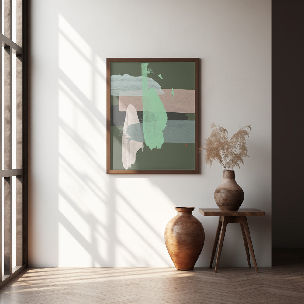 "Wickerwork" Framed Textured Wall Art