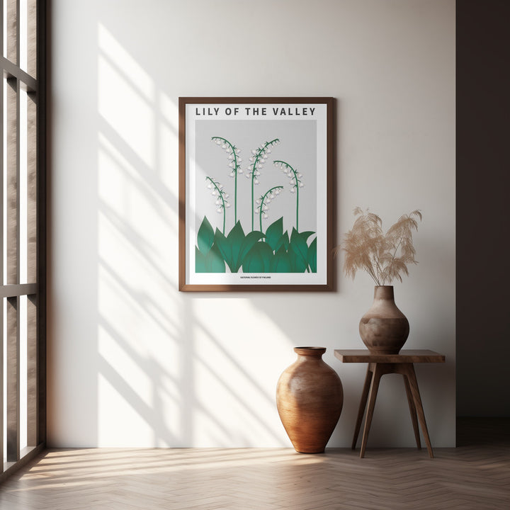 "Lily of the valley" Framed Textured Wall Art