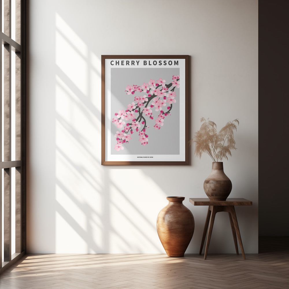 "Cherry blossom" Framed Textured Wall Art