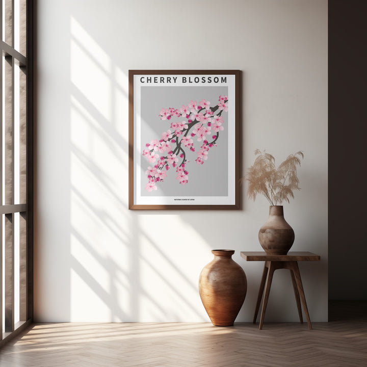 "Cherry blossom" Framed Textured Wall Art