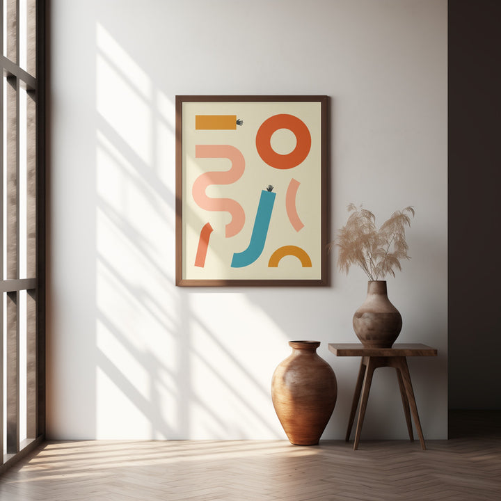"Reaching" Framed Textured Wall Art
