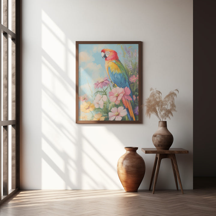 "Colorful Parrot" Wall Art