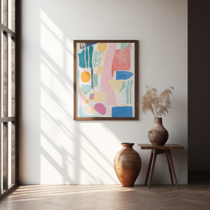 "Abstract Colorful Geometry" Wall Art
