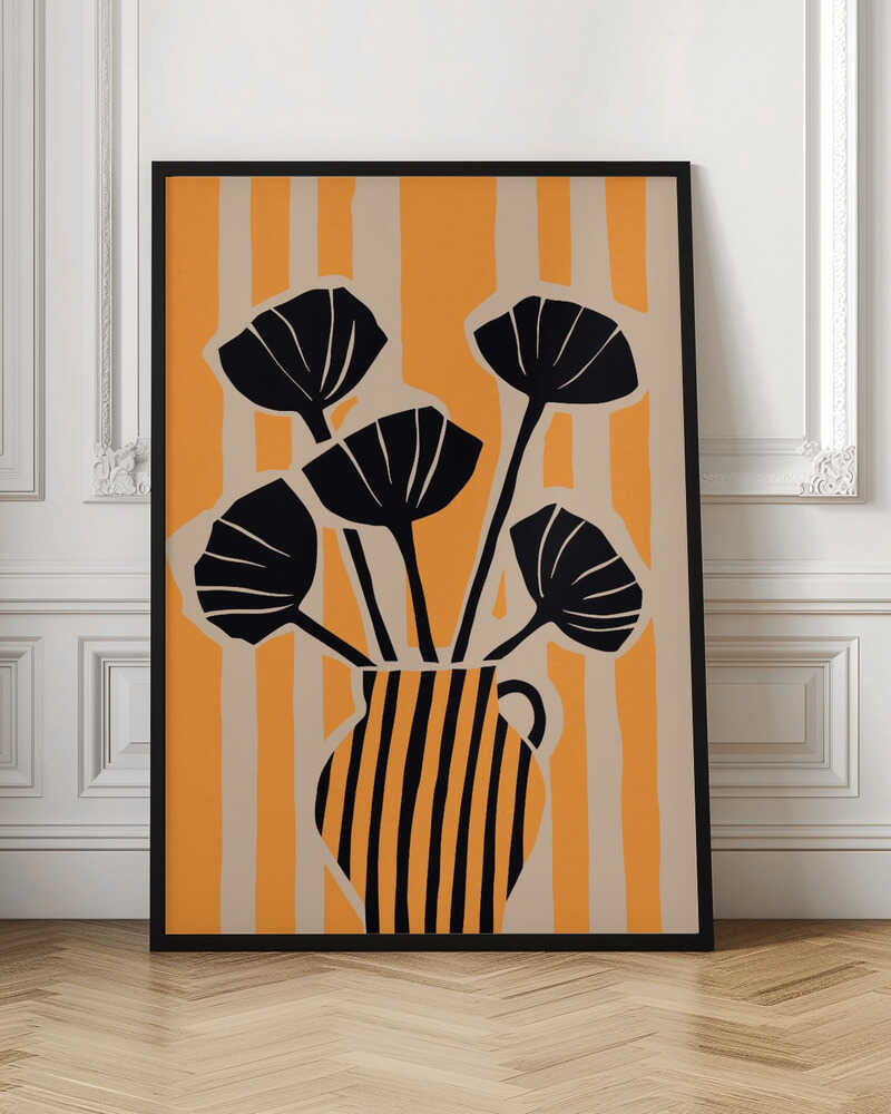 Bold Floral Stripes