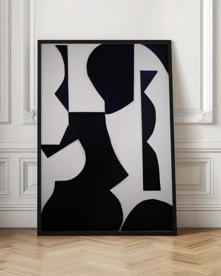 Black White Abstract Shapes