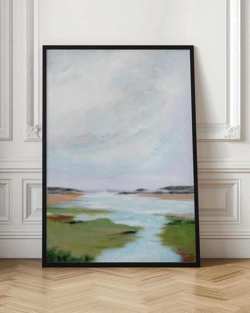 "Serene Marsh Landscape" by Nikita Jariwala — Landscape Wall Art