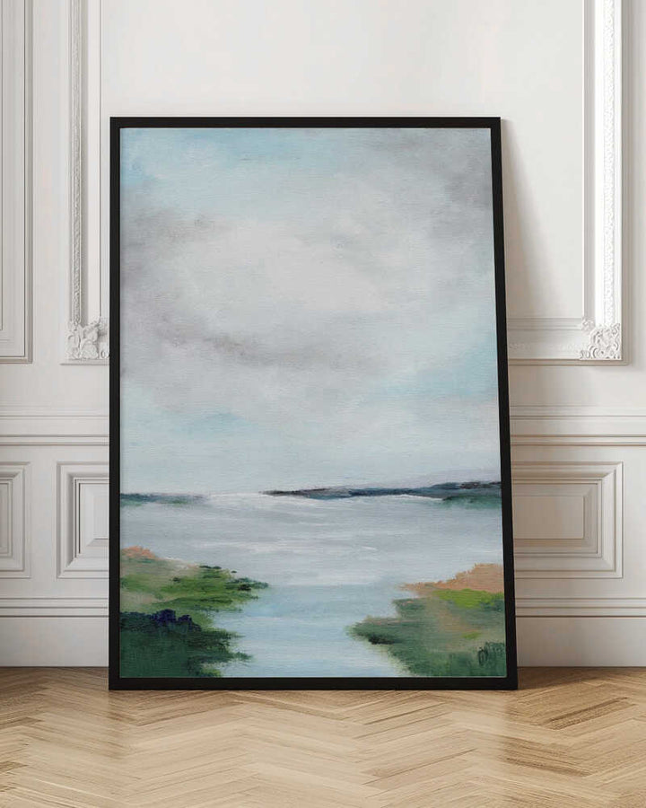 "Coastal Marsh Abstract" by Nikita Jariwala — Coastal Wall Art