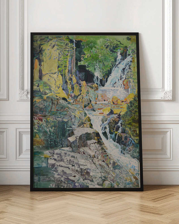 Vibrant Forest Waterfall