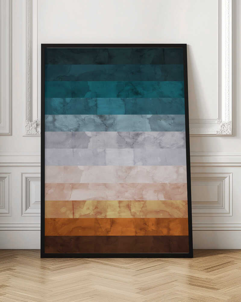 Serene Watercolor Stripe Texture