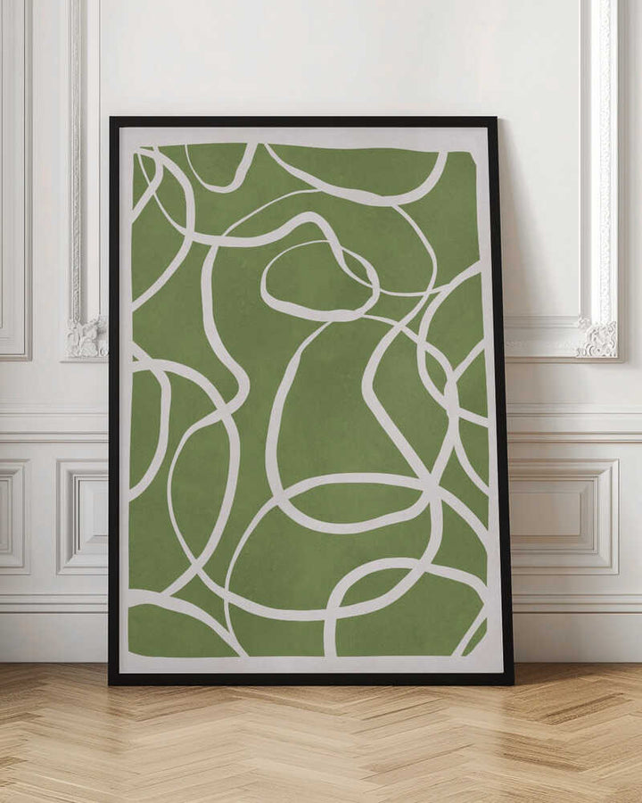Flowing Green Lines