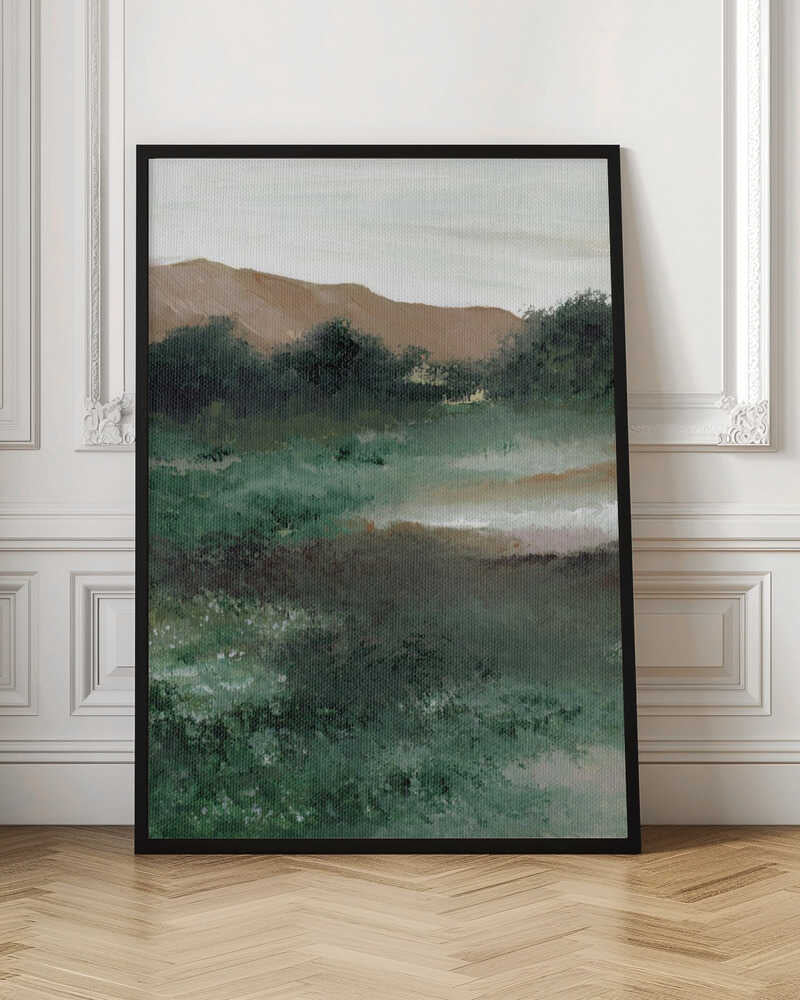 "Misty Mountain Landscape" by Nikita Jariwala — Landscape Wall Art