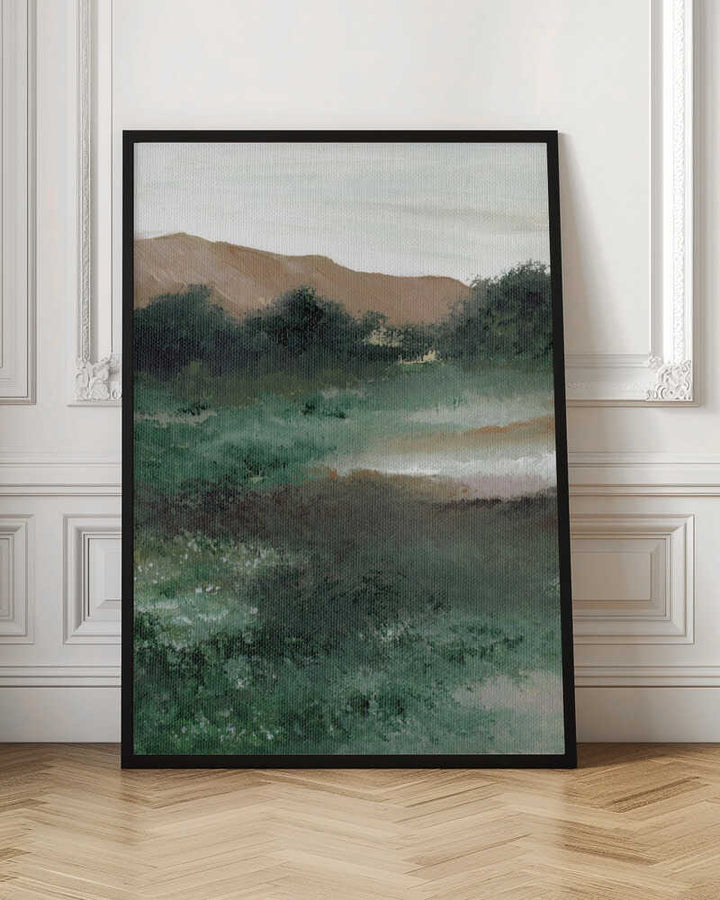 "Misty Mountain Landscape" by Nikita Jariwala — Landscape Wall Art