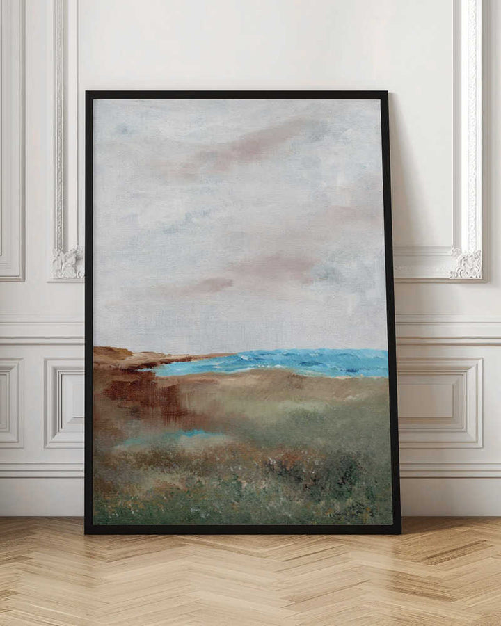 "Serene Beach Landscape" by Nikita Jariwala — Coastal Wall Art