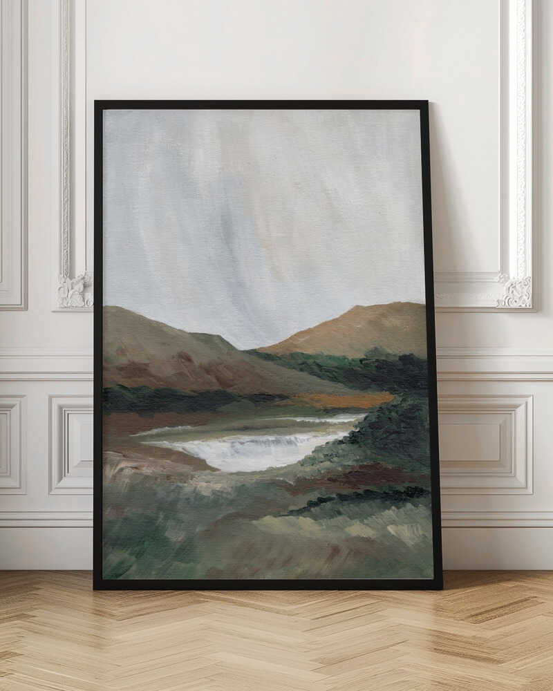 "Serene Mountain Lake No. 2" by Nikita Jariwala — Landscape Wall Art