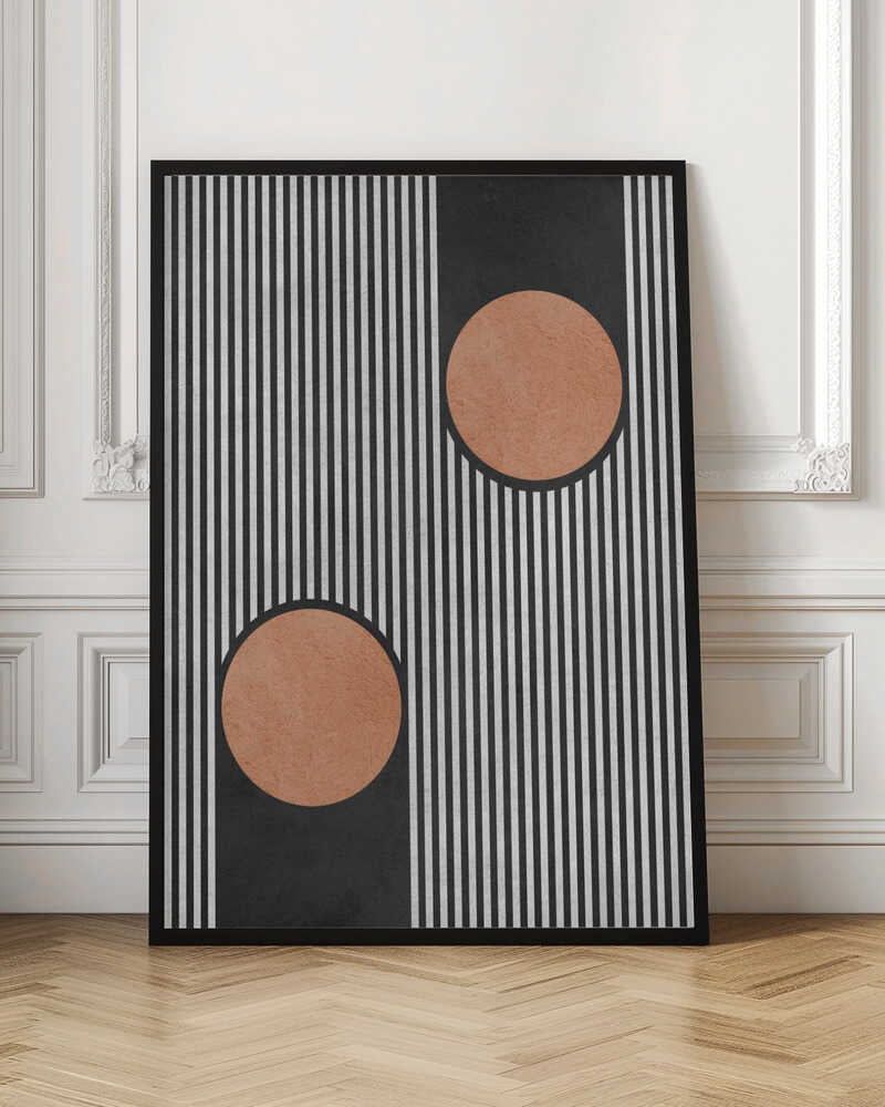 Bold Stripes Orange Circles