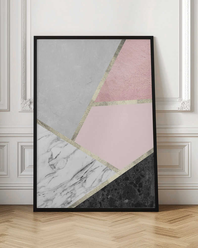 Geometric Marble Blush