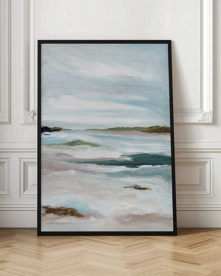 "Tranquil Coastal Abstract" by Nikita Jariwala — Coastal Wall Art
