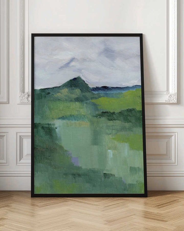 "Abstract Mountain Mist" by Nikita Jariwala — Landscape Wall Art