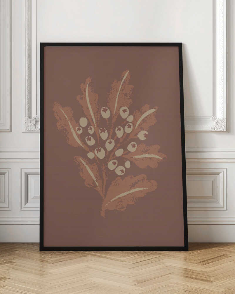 "Earthy Botanical Berries" by Nikita Jariwala — Botanical Wall Art