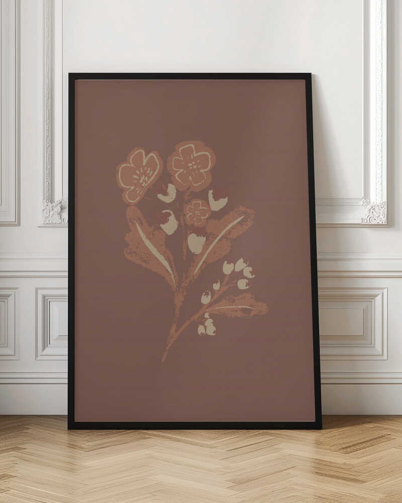 "Earthy Botanical Blooms" by Nikita Jariwala — Botanical Wall Art