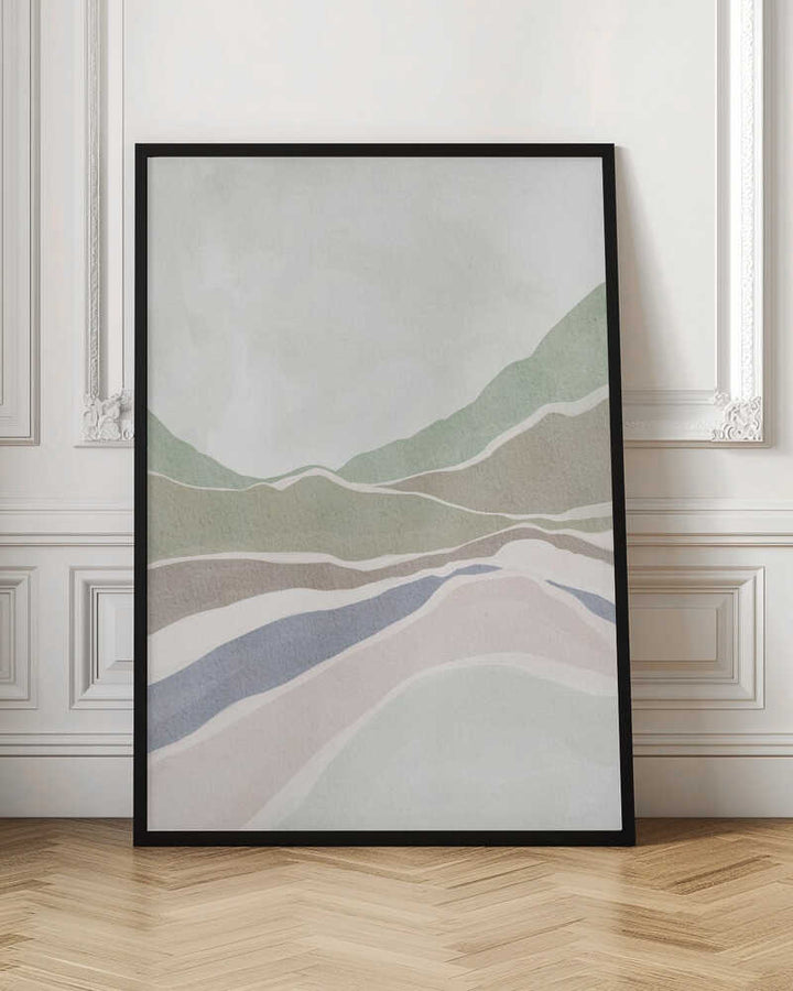"Muted Hills Landscape" by Nikita Jariwala — Landscape Wall Art