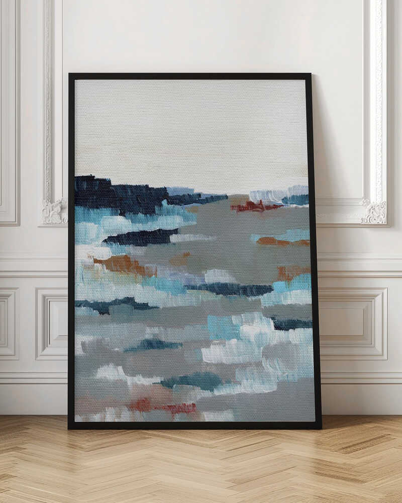 "Abstract Coastal Horizon" by Nikita Jariwala — Coastal Wall Art