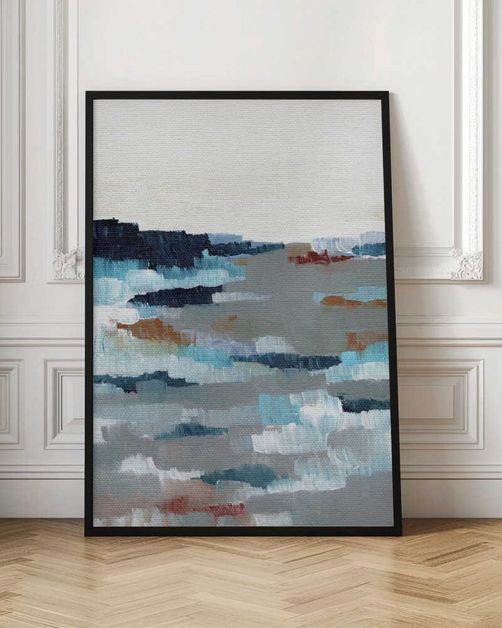 "Abstract Coastal Horizon" by Nikita Jariwala — Coastal Wall Art