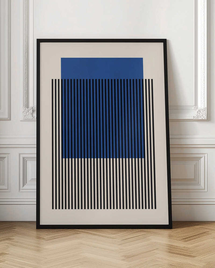 Blue Striped Geometry