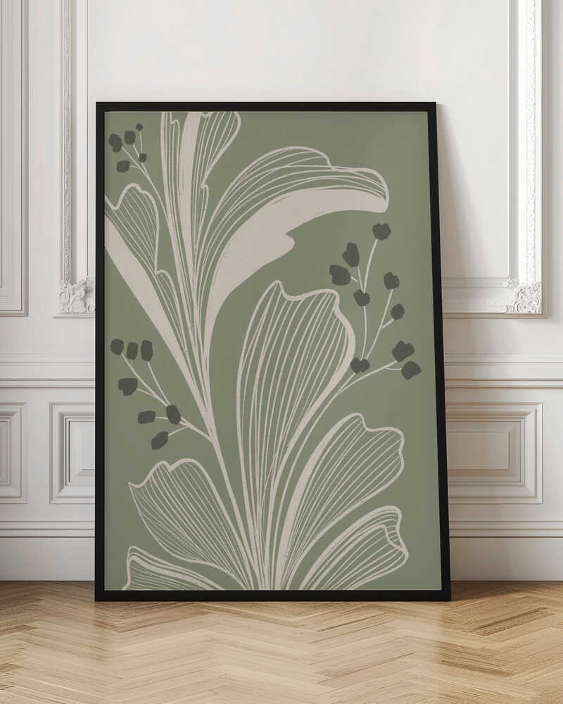 "Elegant Botanical Leaves" by Nikita Jariwala — Botanical Wall Art