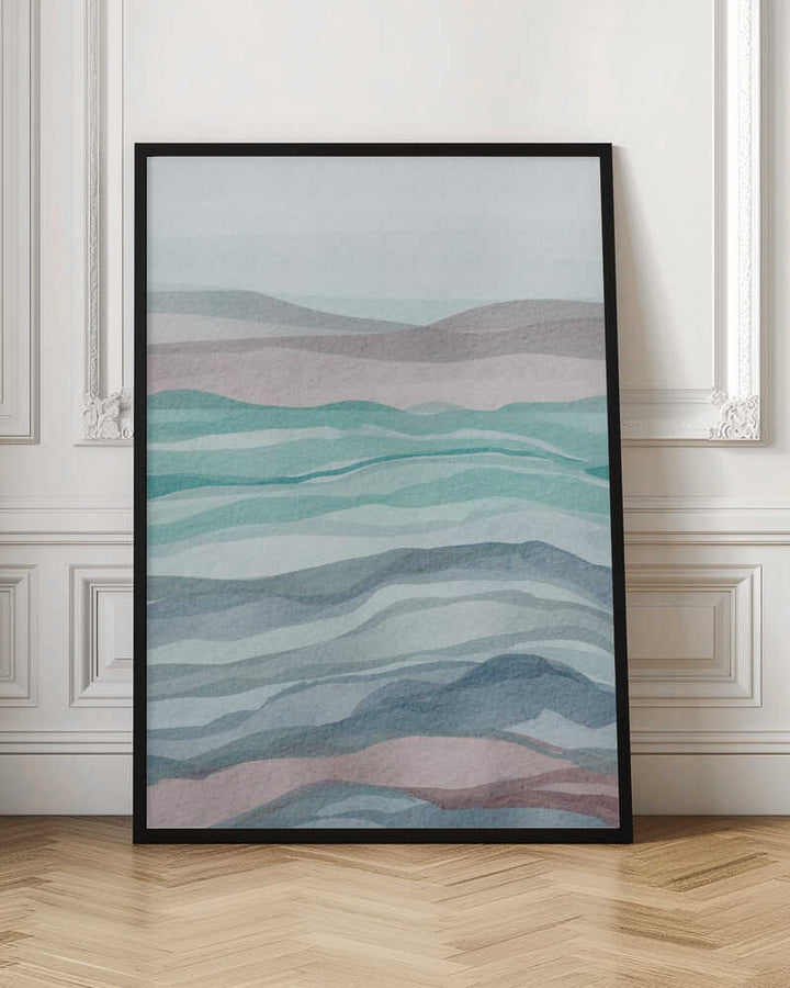 "Soft Layered Landscape" by Nikita Jariwala — Abstract Wall Art