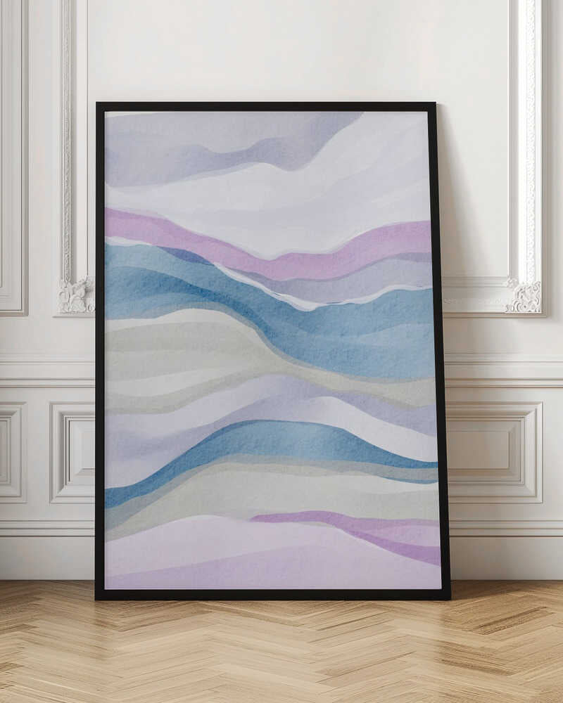 "Serene Watercolor Abstract" by Nikita Jariwala — Abstract Wall Art