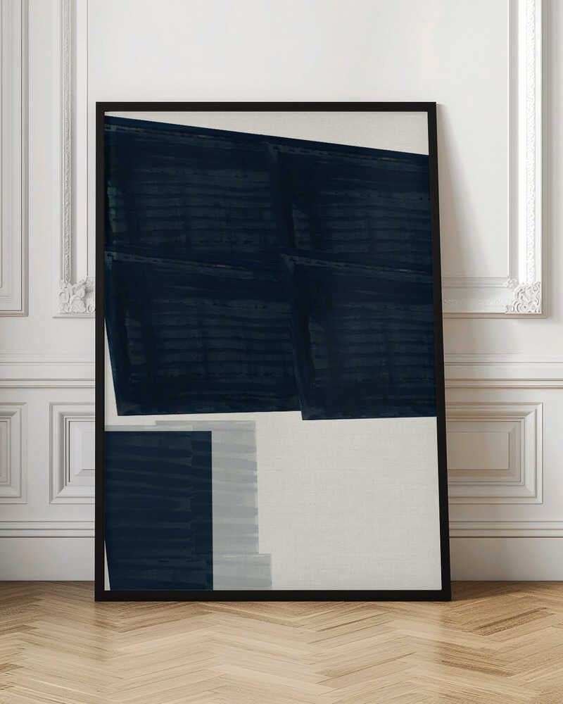 Abstract Blue Geometry