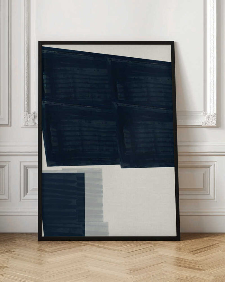 Abstract Blue Geometry