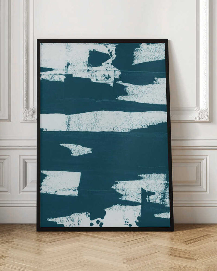 Teal Abstract Strokes