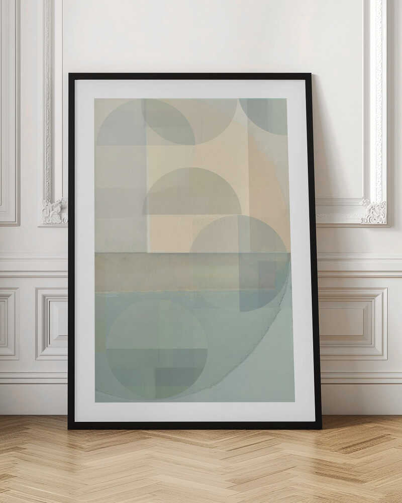 Soft Pastel Overlapping Shapes
