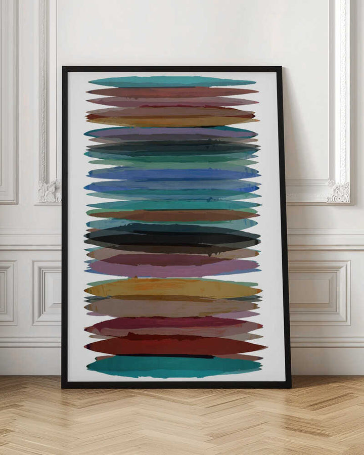 Vibrant Horizontal Strokes