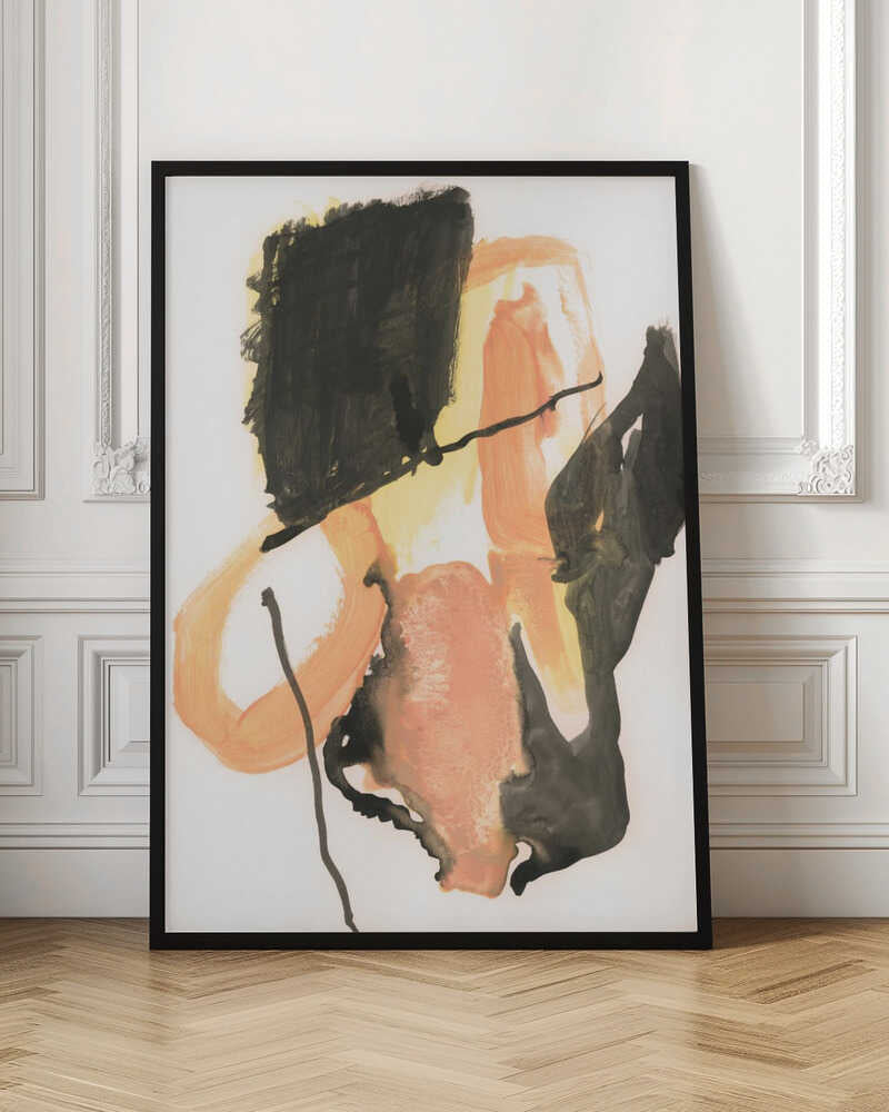 Bold Orange Abstract Shapes