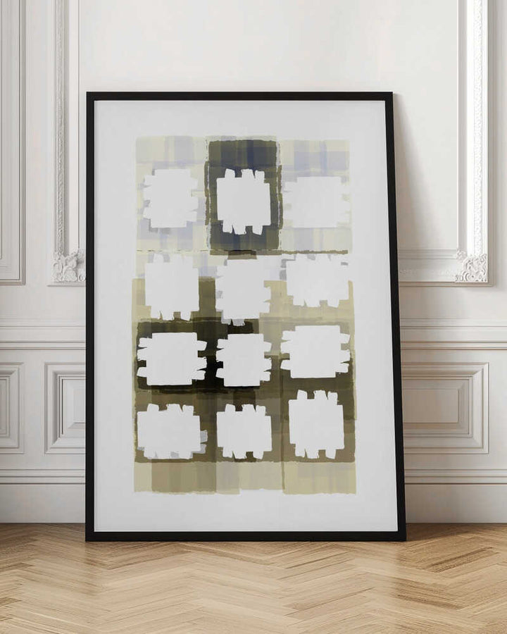 Muted Grid Abstract