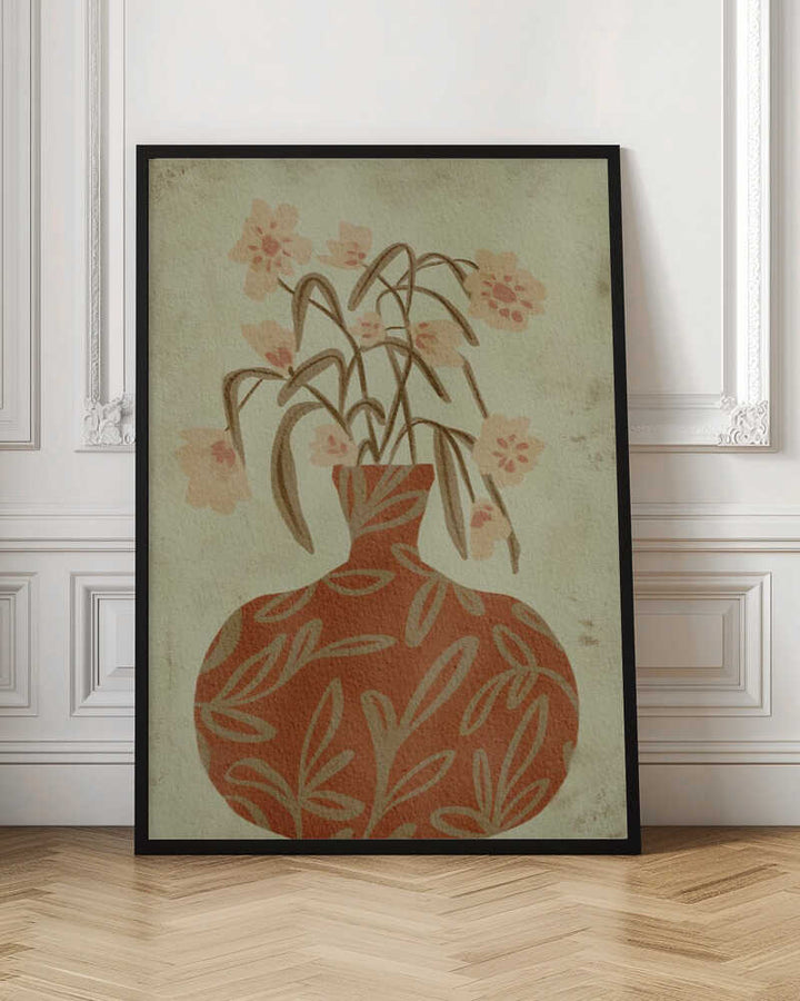 "Terracotta Vase Blossoms" by Nikita Jariwala — Still Life Wall Art