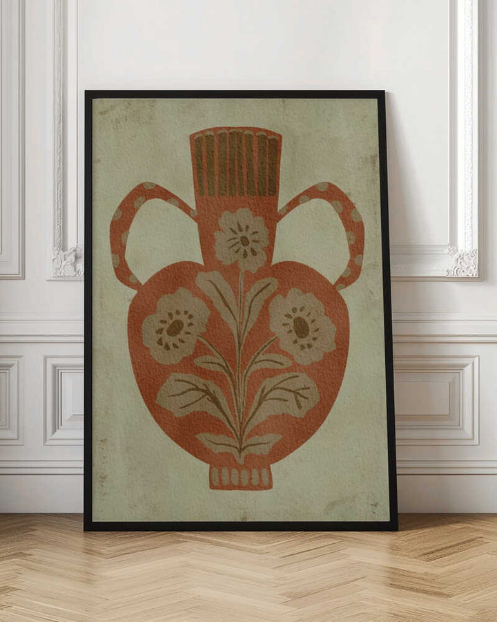 "Rustic Floral Vase" by Nikita Jariwala — Still Life Wall Art