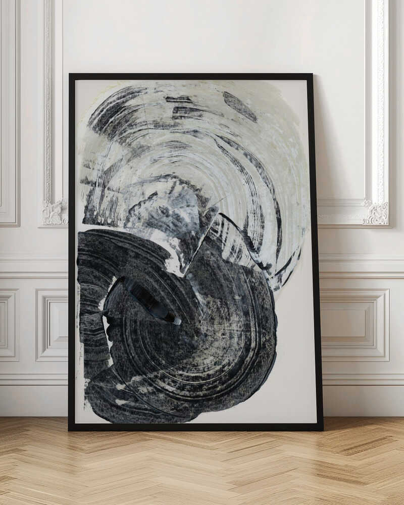 Swirling Monochrome Abstract