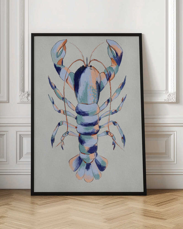 "Colorful Blue Lobster" by Nikita Jariwala — Animals Wall Art