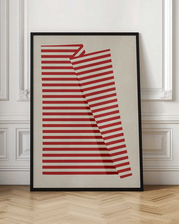Abstract Red Stripes