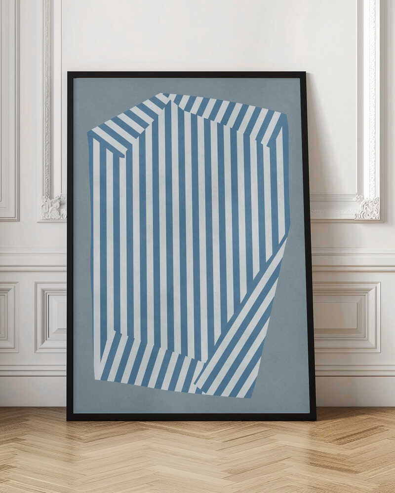 Blue Striped Illusion