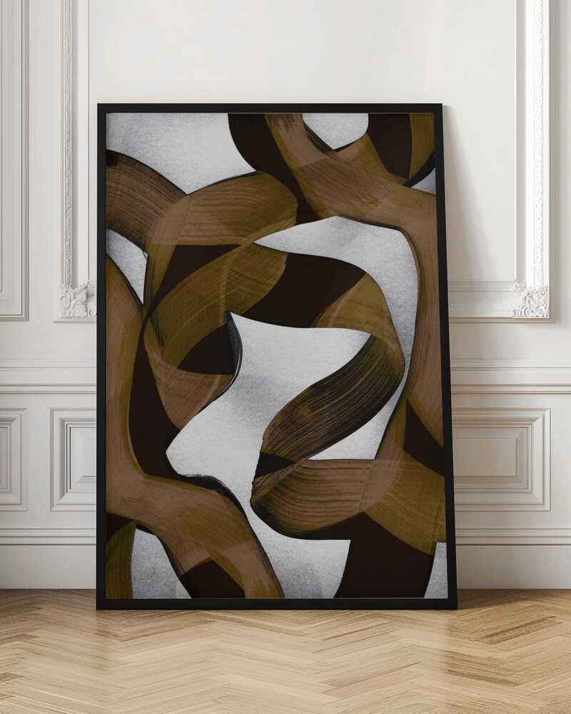 Brown Flowing Abstract
